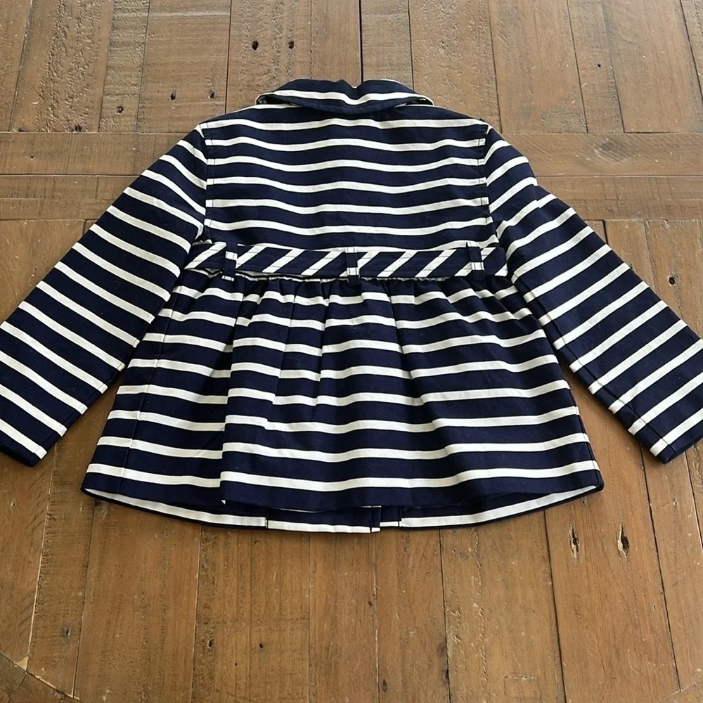 Janie and jack high tea navy striped jacket nwt